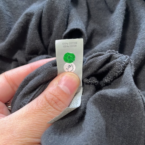 Aerie Black Dark Grey Cut-Out Knit Dress Size Small - Picture 9 of 9